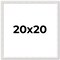 20x20 Textured Picture Frame with UV-Resistant Acrylic & Acid Free Backing, Available in 6 Finishes - Black, Blue, Brown, Gold, Grey, and White